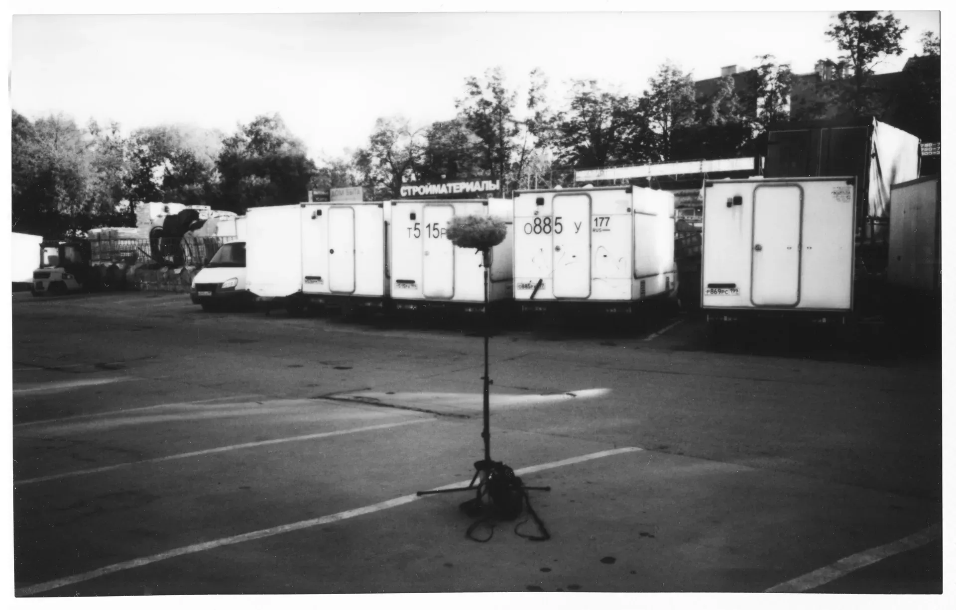 Locked spaces — street field recording during Moscow lockdown, April 2020.