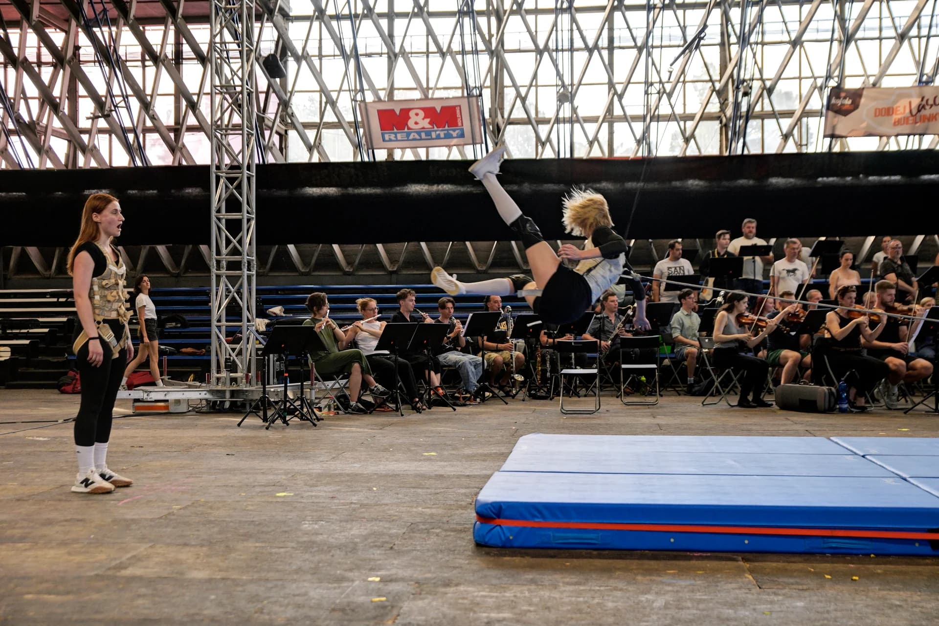 IMPACT at NODO Ostrava 2024 — choir Canticum Ostrava and performers on stage.
